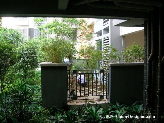 武汉别墅庭院花园之某一楼小庭院绿化-武汉克洛伊园艺的设计